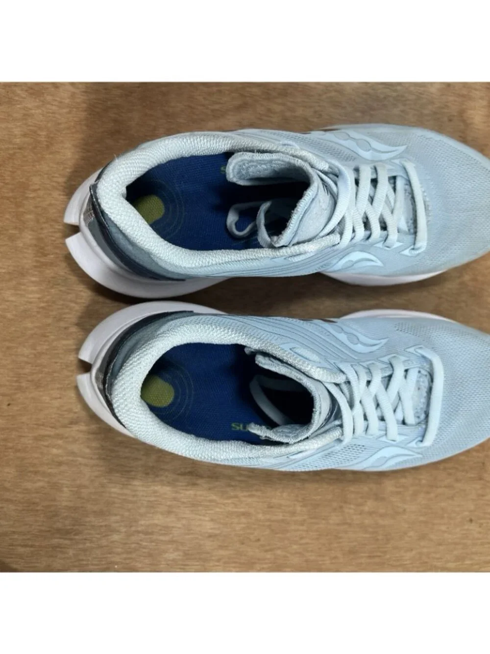 Saucony Kinvara 12 Womens Size 7 Blue Running Shoes Sneakers S10619-35